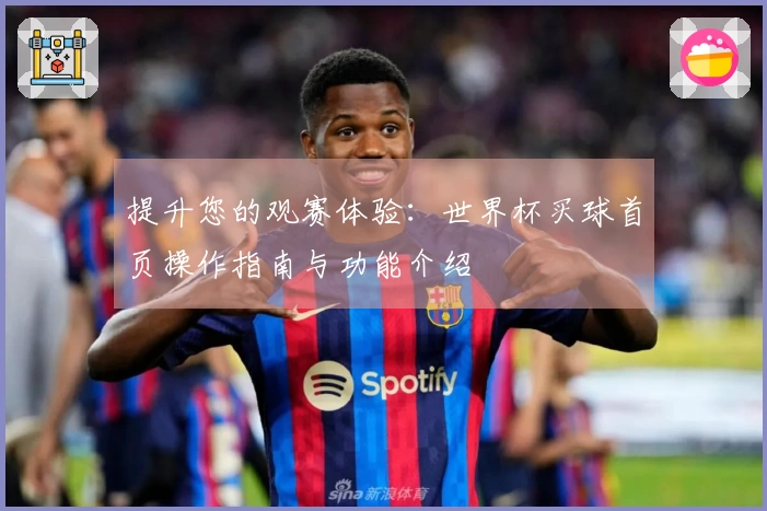 提升您的观赛体验：世界杯买球首页操作指南与功能介绍
